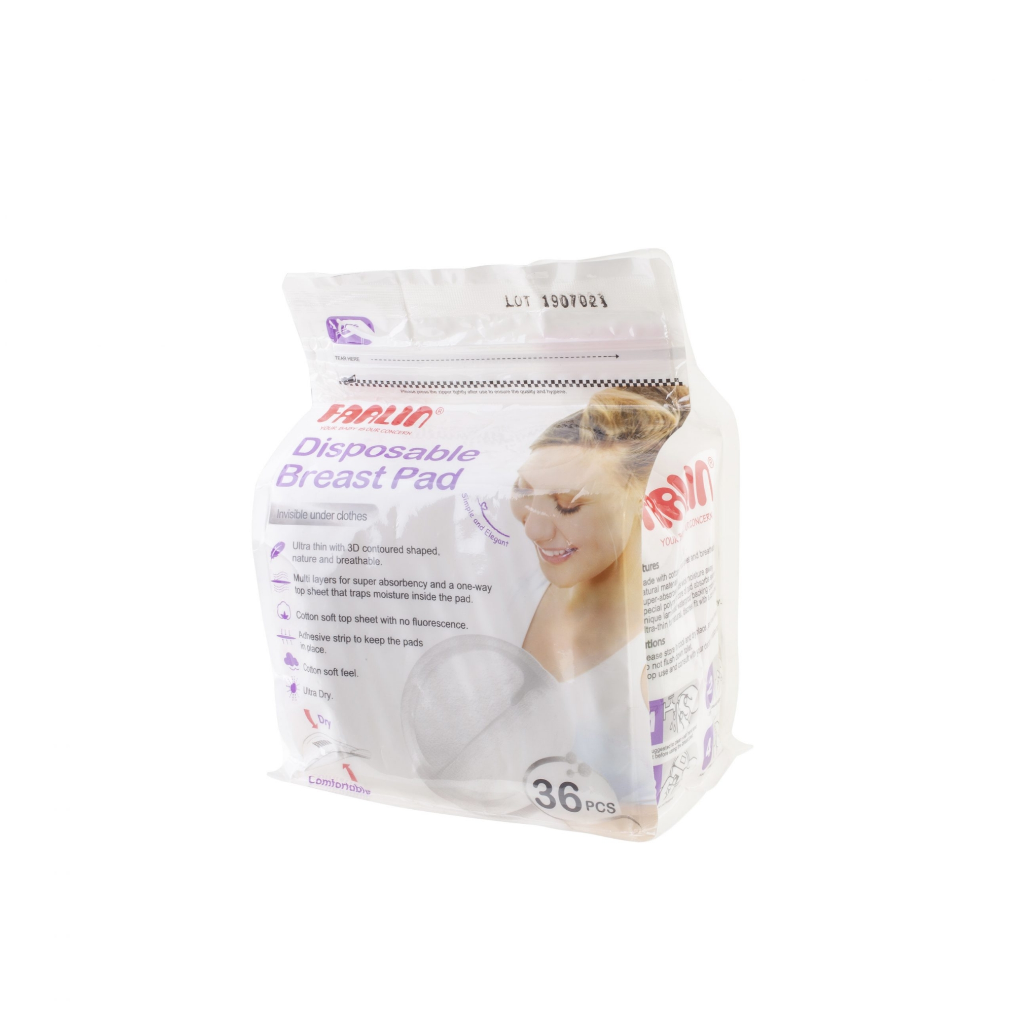 Picture of Farlin Disposable Breast Pad for Brest Feeding Women 36 Pcs BF-634A