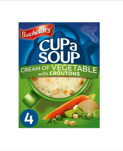 Picture of Batchelors Cup a Soup Cream of Vegetable with croutons 4 sachets
