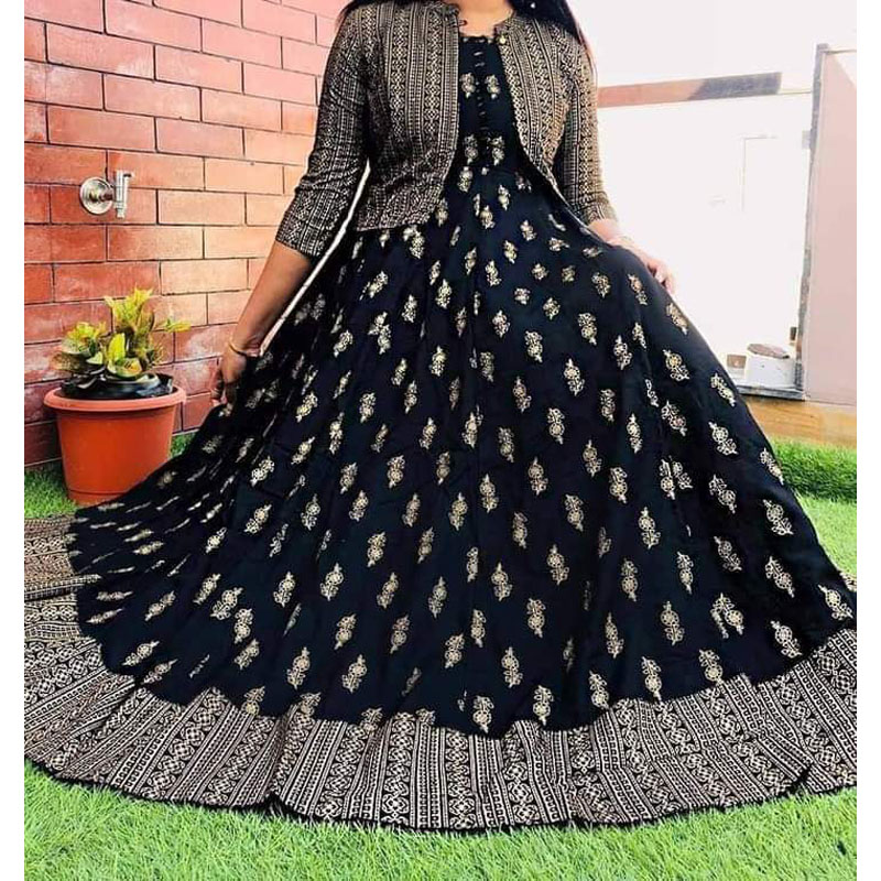 Picture of Exclusive designed gown 1 Peace Long Cree, Gown Long Kurti for stylish women / girls