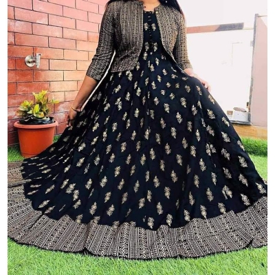 Picture of Exclusive designed gown 1 Peace Long Cree, Gown Long Kurti for stylish women / girls