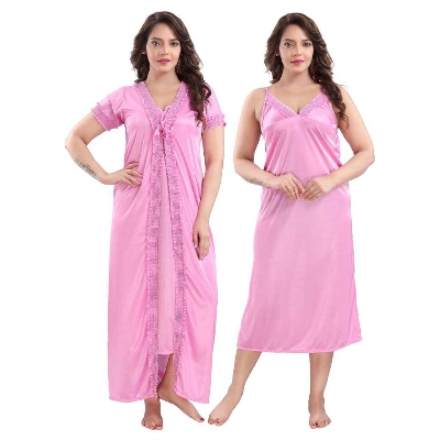 Picture of Exclusive, Fashionable, Stylish and Comfortable Night Dress (2 Part) Long For Woman