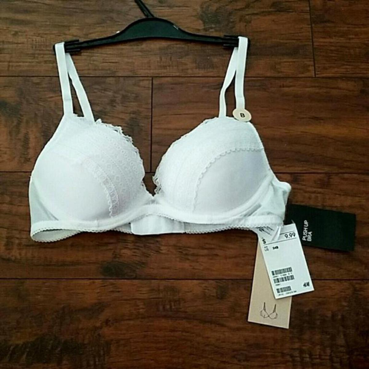 Picture of Fashionable White net push up bra