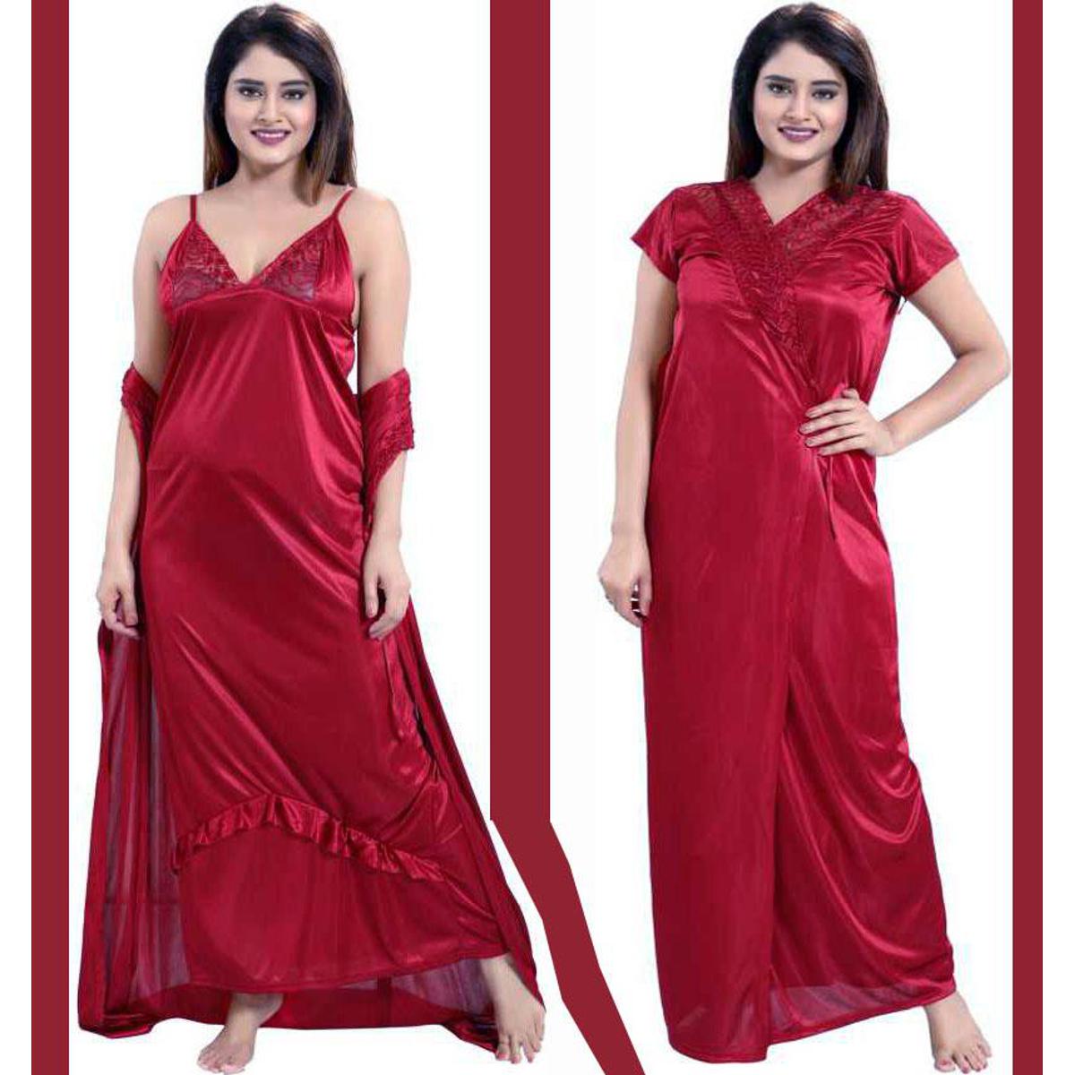 Picture of Night Dress (Nightly) 2 Part Long Indian