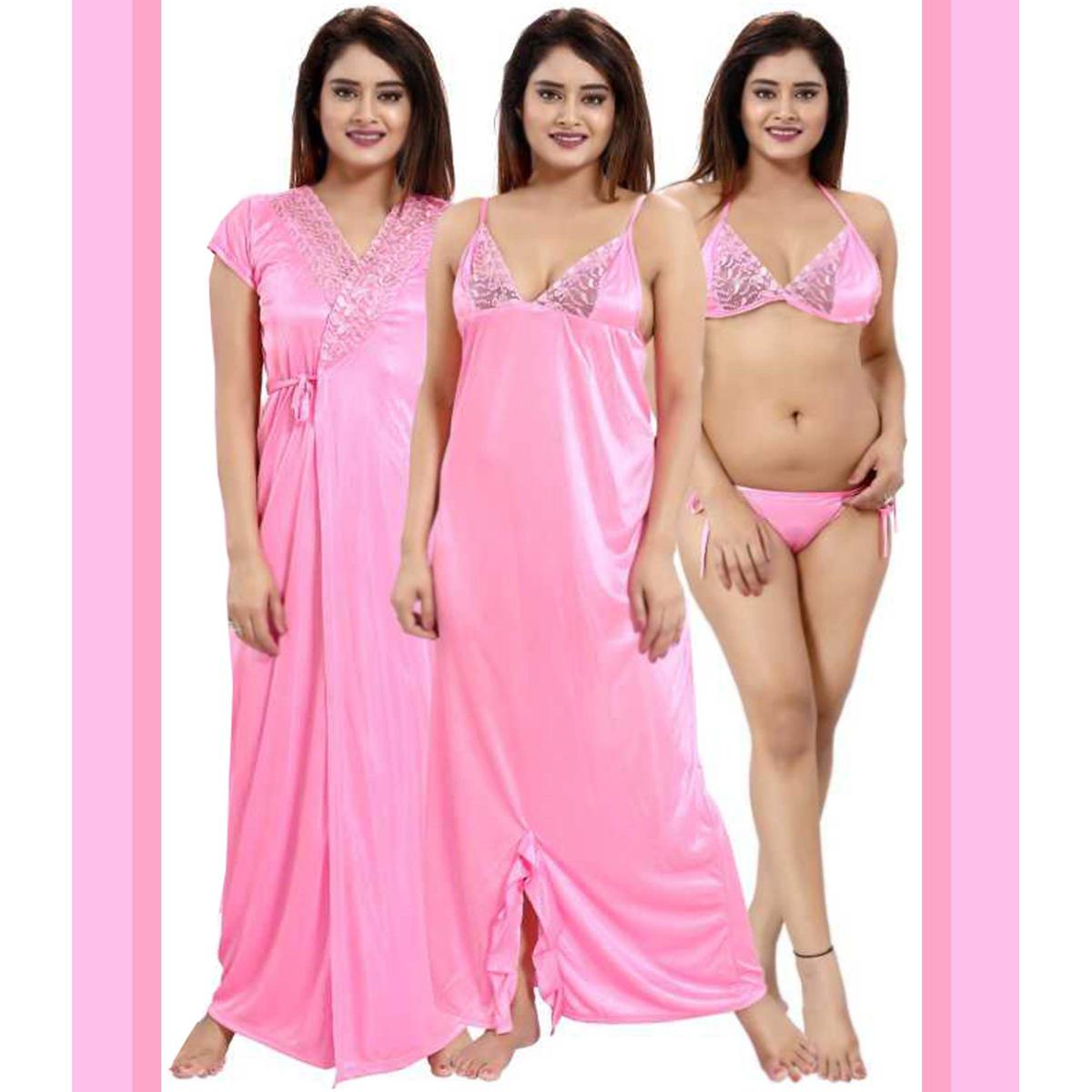 Picture of Night Dress (Nightly) 4 Part Long Indian