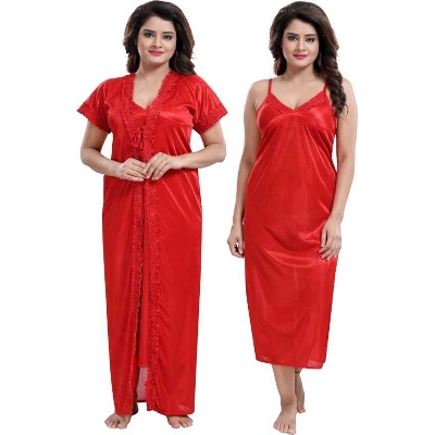 Picture of Night Dress (Nightly) 4 Part Long Indian
