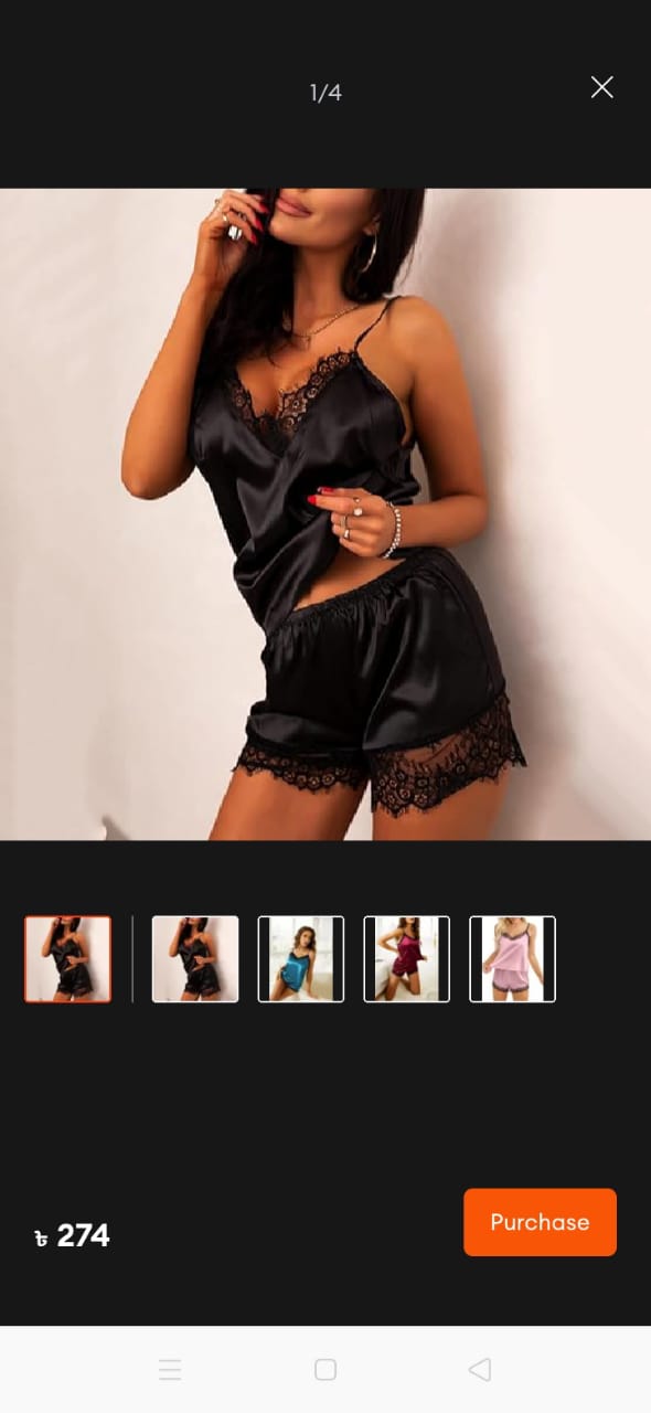 Picture of 2- part Secret Nighty Comfortable Sexy nightwear for Women/Girls