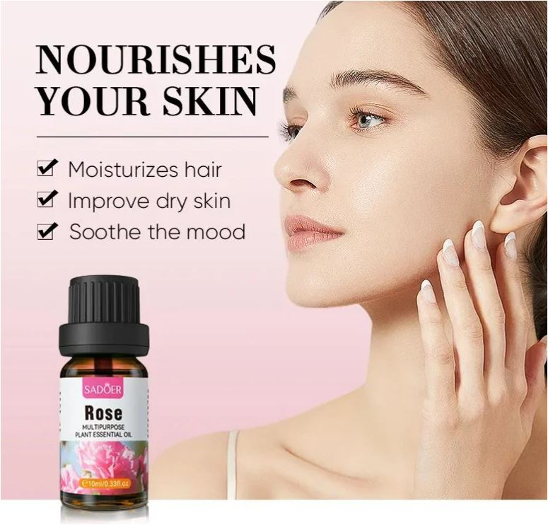 Picture of SADOER Rose Multipurpose Plant Face & Body Essential Oil- 10ml
