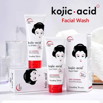 Picture of GuanJing Beauty Kojic Acid Facial Wash Face Deep Cleansing Oil Control & Anti Acne -100g