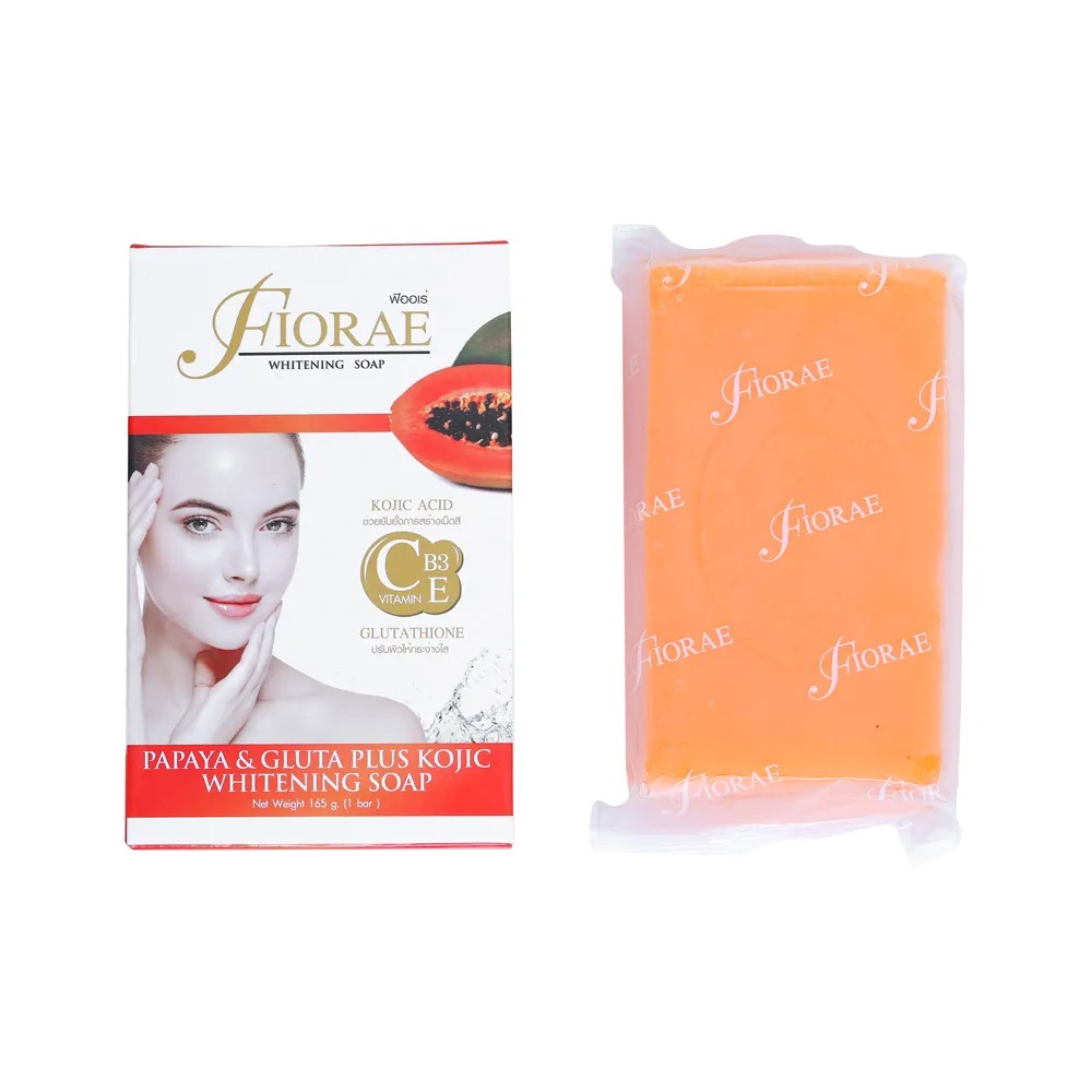 Picture of Fiorae Papaya & Gluta Plus Kojic Whitening Soap 165gm | Thailand