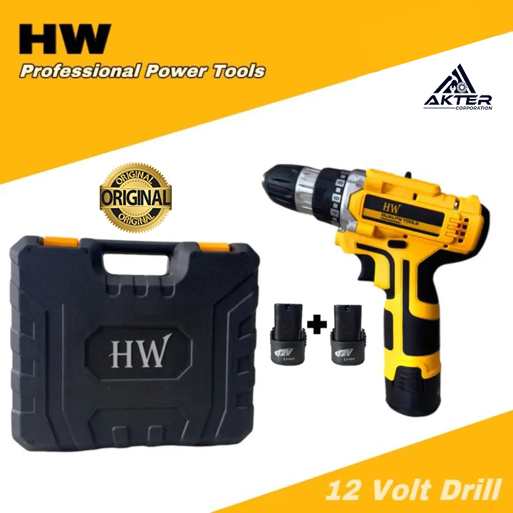 Picture of HW Cordless Drill Macine With 12V Double Battery - 10MM ( HW 6012 )
