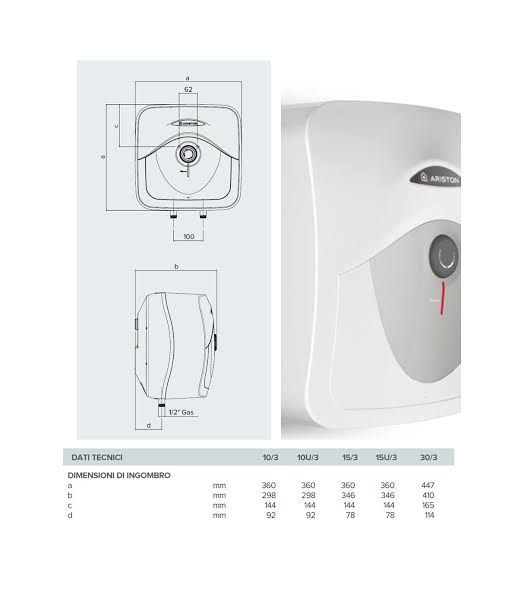 Picture of Water Geyser - ARISTON - ANDRIS 30 RS