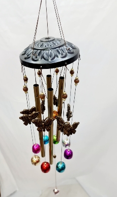 Picture of Home indoor decoration wind bell hanging ornament memorial wind chimes 4 stick big size doorbell gonta metalOutdoor Living Wind Chimes Yard Garden Tubes Bells Copper Home Craft Decor Gifts Layor