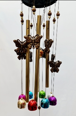 Picture of Home indoor decoration wind bell hanging ornament memorial wind chimes 4 stick big size doorbell gonta metalOutdoor Living Wind Chimes Yard Garden Tubes Bells Copper Home Craft Decor Gifts Layor