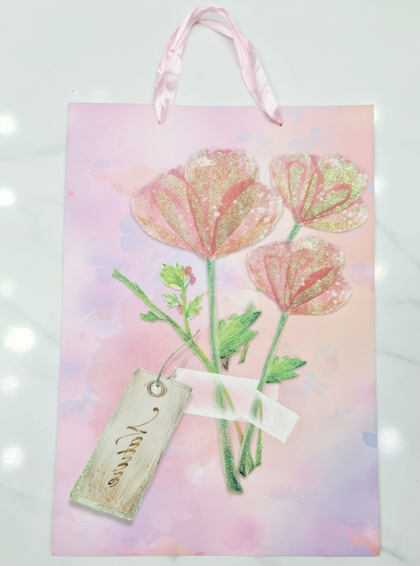 Picture of 3D Paper Gift Bag 16"x12"x4.5"birthday marriage Day valentine Day all occasion gift