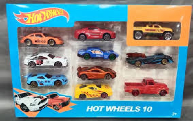 Picture of HOT WHEELS 10 piece car set new model The color changes when immersed in hot water Explore Trend Dye Cast Metal Car-10 Dyest Hot Wheels Cars Set - I Design - To Exprerience Greatness