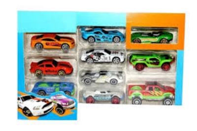 Picture of HOT WHEELS 10 piece car set new model The color changes when immersed in hot water Explore Trend Dye Cast Metal Car-10 Dyest Hot Wheels Cars Set - I Design - To Exprerience Greatness