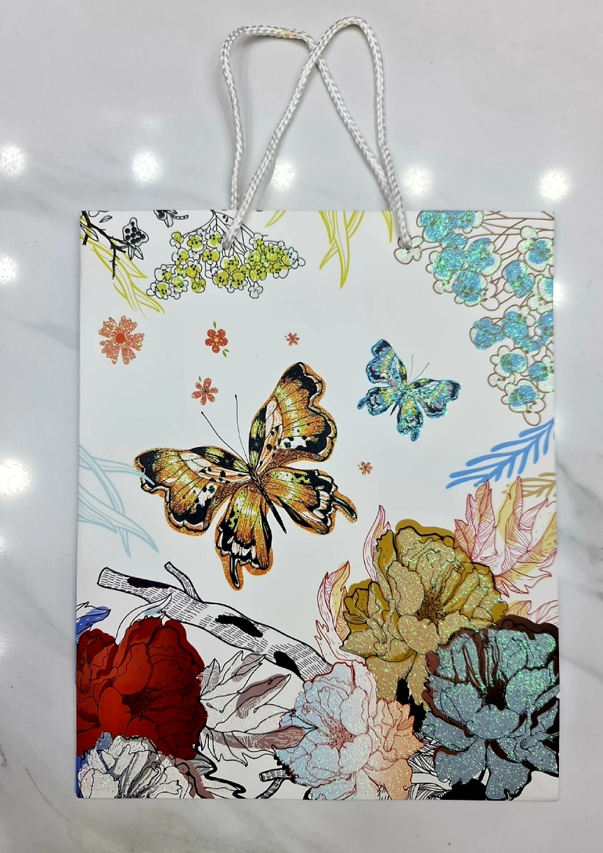 Picture of 3D Paper Gift Bag 13"x10"x4.5"birthday marriage Day valentine Day all occasion gift