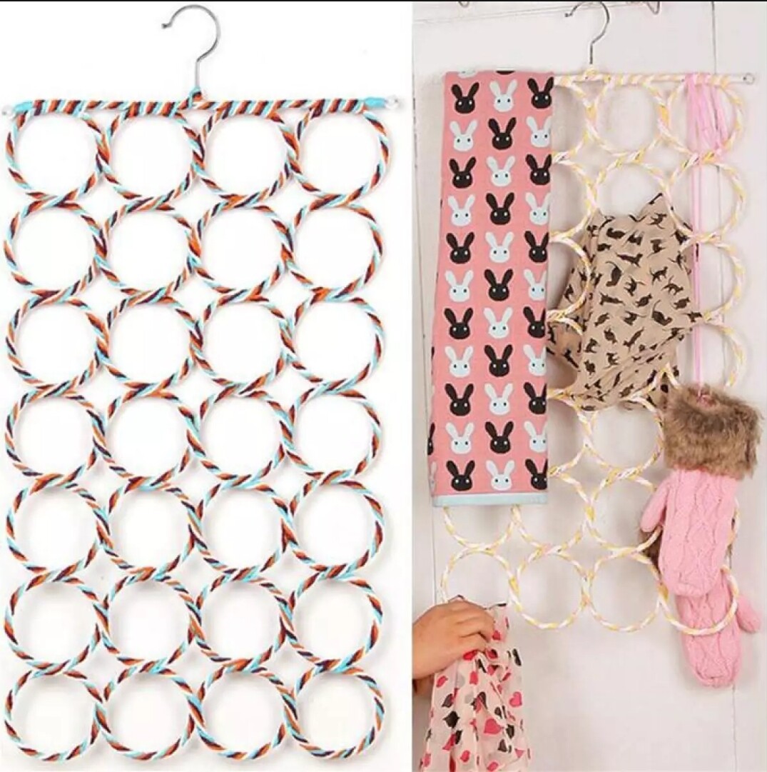 Picture of Hijab Hanger For Women  28 holes Hard Rings Knotted Scarf Hanger