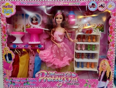 Picture of Beauty Fashion And Stylish Barbie Doll Toy With Dress And Accessories (barbie_dressandshoe_b) image Beauty Fashion And Stylish Barbie Doll Toy With Dress And Accessories (barbie_dressandshoe_b) image Beauty Fashion And Stylish Barbie Doll Toy With Dress