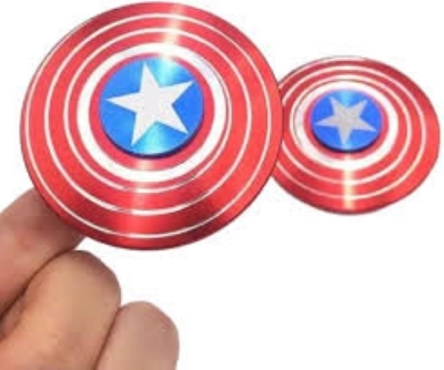 Picture of Metal Fidget Spinner  Captain America Shield by Dhaka Shopping zone-Random model/color