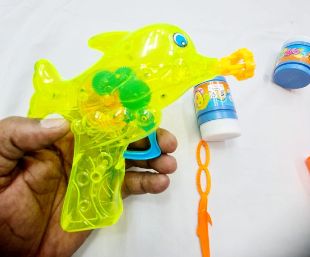 Picture of NEW lighting music  Bubble Gun Toys SummerAutomatic Soap Water Bubb