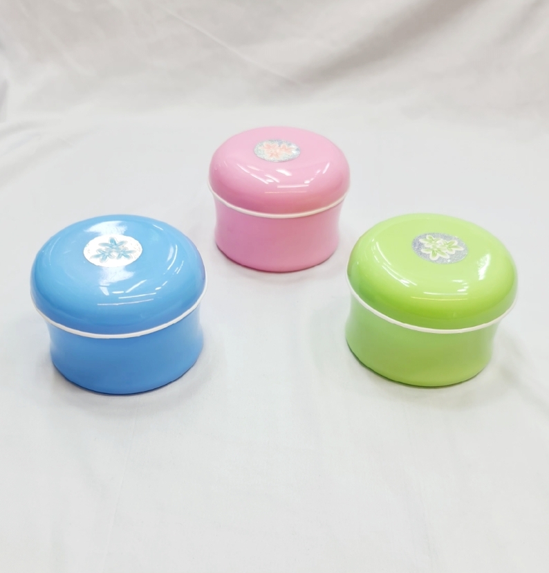 Picture of Baby soft Face Powder Puff Sponge Box Case containe 3color