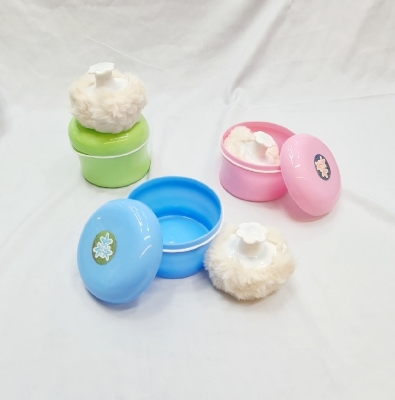 Picture of Baby soft Face Powder Puff Sponge Box Case containe 3color