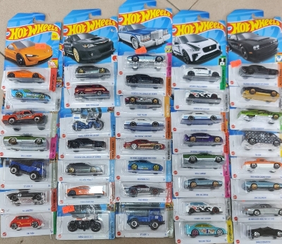 Picture of Hot Wheels new collection 2024 Basic Car H Assortment, 1 Mini Cars in Box Sale, Ages 3 and UpMcLAREN F1 GTR hot wheels made in Malaysia