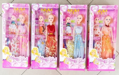 Picture of 2 in 1 baby barbie doll princess doll charming Hannah montan mother and baby doll