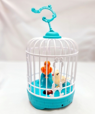 Picture of RechargeableTalking Birds Cage Light Music Toy Voice Control Vivid Appearance Festival Gift Electric Voice Control Induction Sound Simulation Bird new model 2024