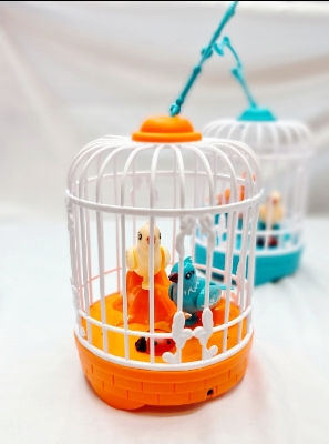 Picture of RechargeableTalking Birds Cage Light Music Toy Voice Control Vivid Appearance Festival Gift Electric Voice Control Induction Sound Simulation Bird new model 2024