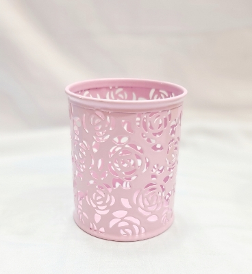Picture of pink sky majedar green Single Round Mesh Metal Pen Pencil Holder Table Desk Organizer for Home Office  Pen Stand Stainless Steel Pen Holder, forOffice, with Size: 4 Inch spoon holder