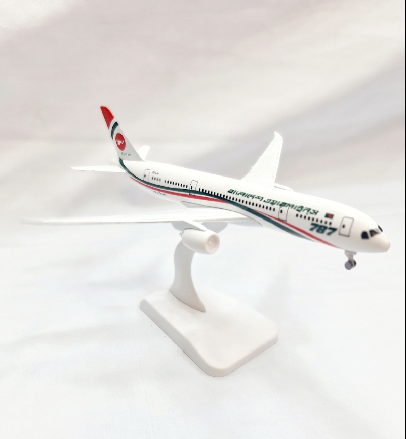 Picture of Alloy metal biman 20cm Biman Bangladesh Airlines Boeing 787 Airplane Model Stand Aircraft Gift