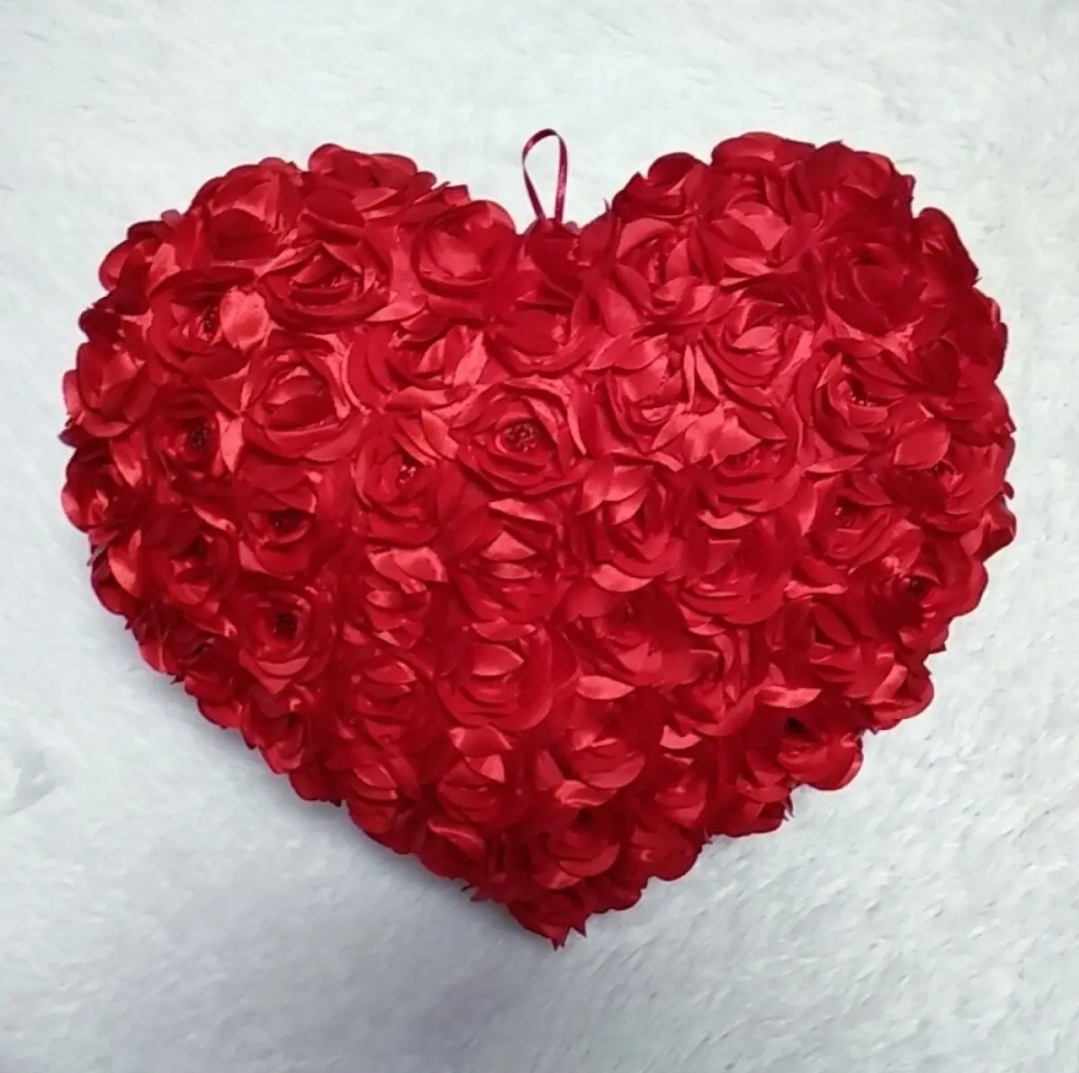 Picture of New model pillow color red pink Rose Heart Pillow Romantic Lovers Gift Cushion Cover