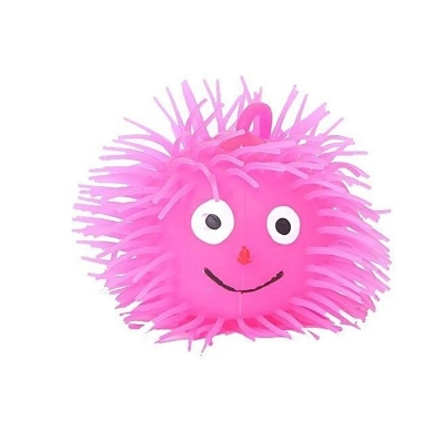 Picture of Plastic Toy With Light - Pink Plastic Toy with Light  Pink Lighting Puffer Soft Ball Rubber Soft Octopus Balls big size