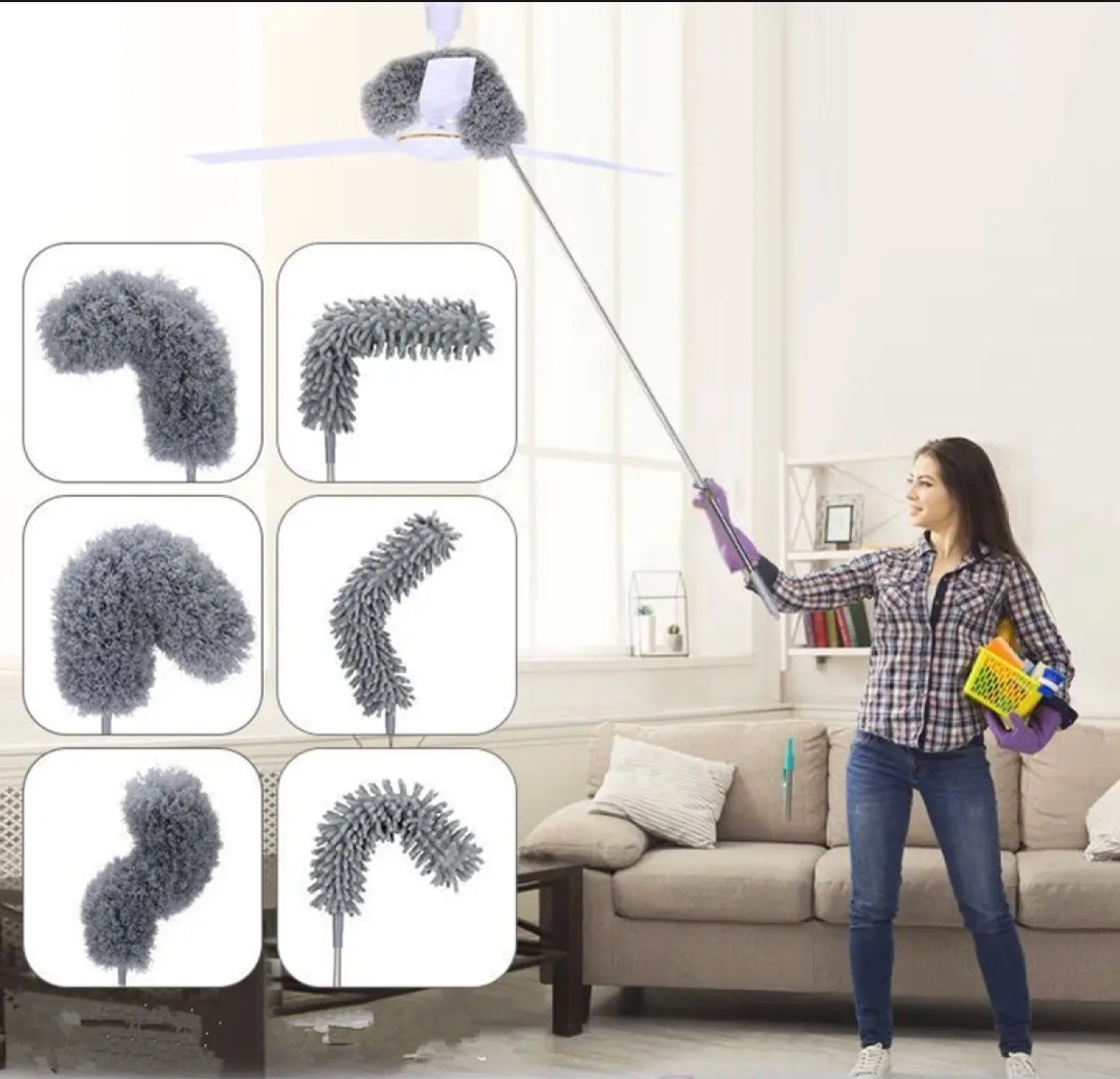 Picture of Adjustable Microfiber Dusting Brush Extend Stretch Feather Home Duster Air-condition Car Furniture Household Cleaning Brush - Minimalistic