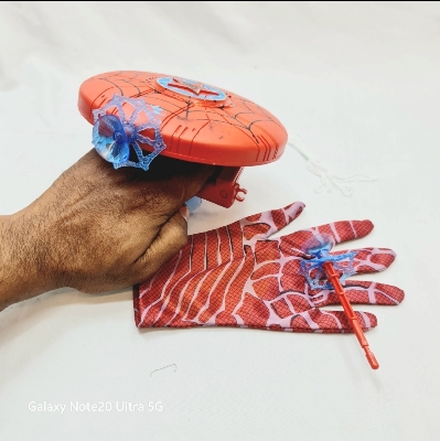 Picture of Spiderman Toy for Kids (Web-shooter Set with Spiderman Gloves) Kids Birthday Gifts