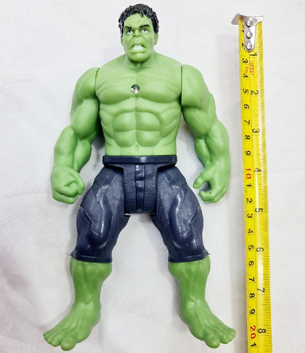 Picture of HULK avenger series 4 new design Marvel Action Super Hero Hulk The Avengers Toy with Lighting for kid 18.9cm The Avengers Hulk Super Hero PVC Action Fiqure Model Toy