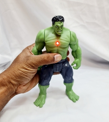 Picture of HULK avenger series 4 new design Marvel Action Super Hero Hulk The Avengers Toy with Lighting for kid 18.9cm The Avengers Hulk Super Hero PVC Action Fiqure Model Toy