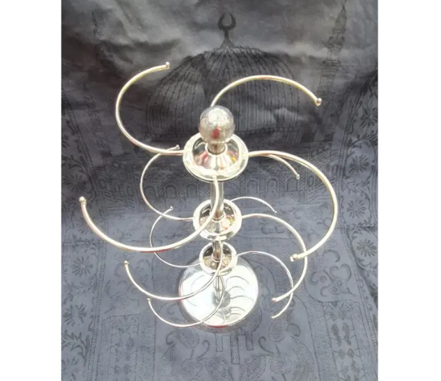 Picture of Organize bangles stand steel bangle organizer Rotation bracelet rack Stainless steel Churi alna Jewellery