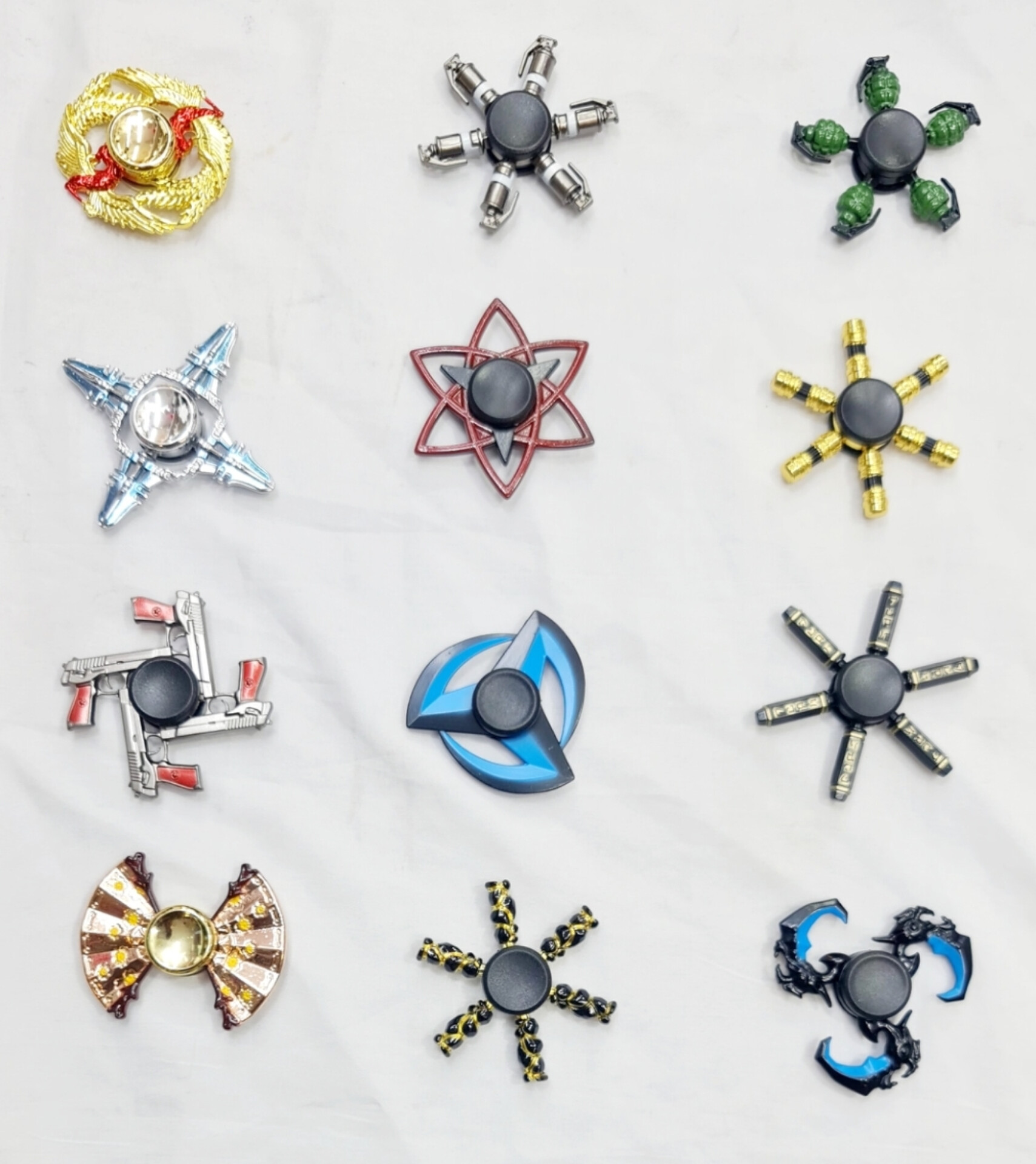 Picture of New Model Fidget spinner Buy More) Sari Moor  EDC Fidget Spinner Metal Toy Rainbow Spiner R118 Hand Spinner Toys Adult Relieves Stress Children Raytheon Mushroom 60-65mm