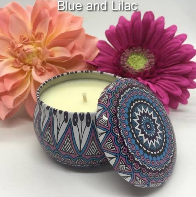 Picture of Home Decor | Gorgeous Casa Any3 lpc Scented Candles Iron Box Soy Wax Scented Dried Flower Aromatherapy Candle Birthday Candle Home Hotel Wedding