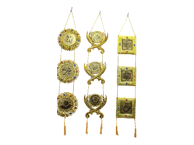 Picture of wall decorator showpiece golden colour