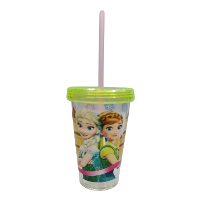 Picture of juice jar Hello Kitty Frozen mermaid  Design Slipper plastic acrylic with Straw juice pot Baby juice glass new design