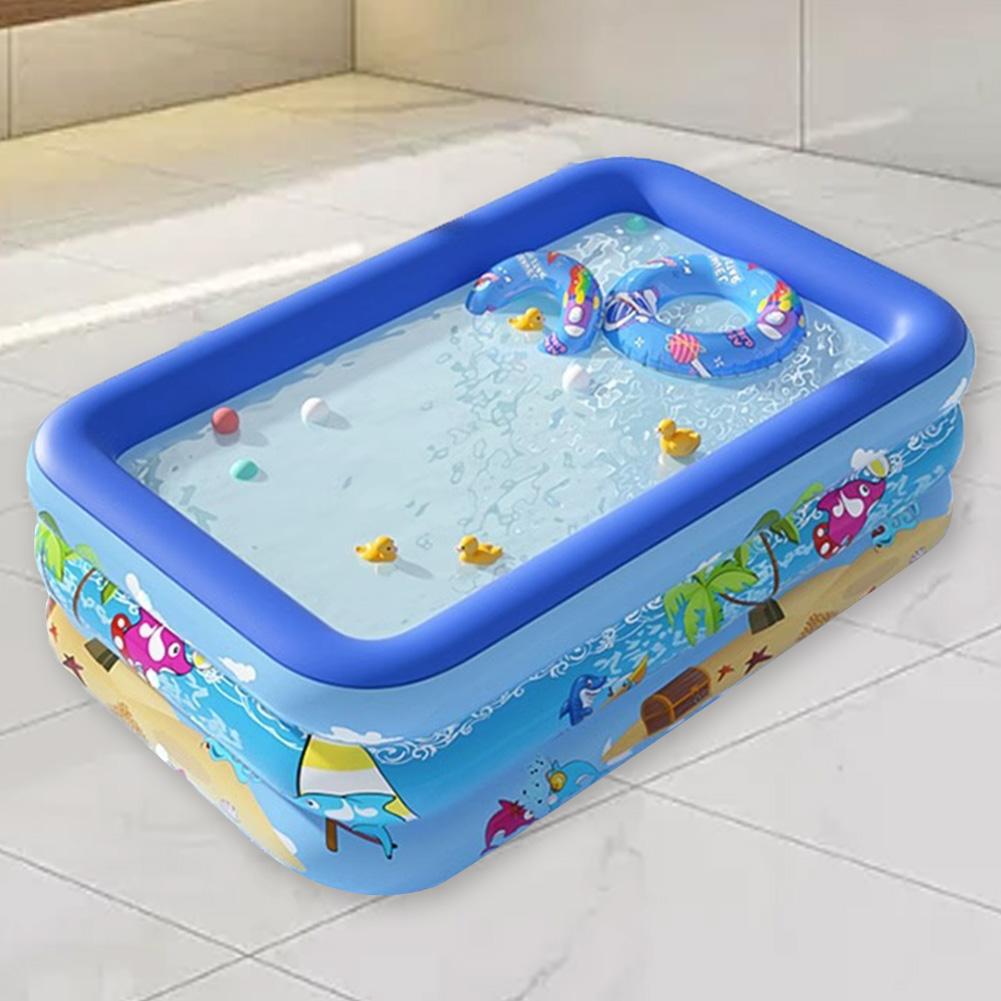 Picture of 305cm Inflatable Family Swimming Pool – | Easy Setup Backyard Water Fun PVC Outdoor Pool Set for Kids & Adults .