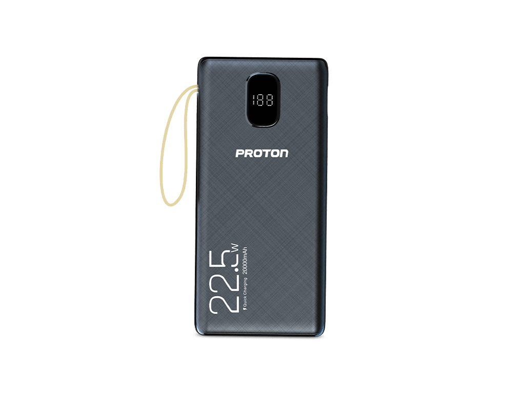 Picture of Proton Energy Mate Power Bank- 22.5W 20000mAH with in-built 2 Torch Light for Travel