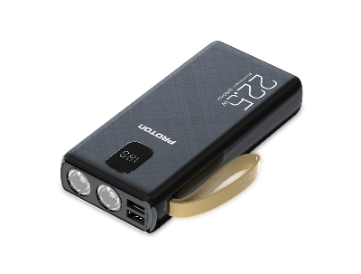 Picture of Proton Energy Mate Power Bank- 22.5W 20000mAH with in-built 2 Torch Light for Travel