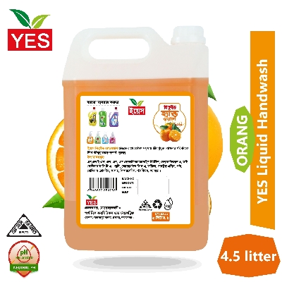 Picture of Yes Hand wash Liquid Orange  4.5Ltr & Mr Boss Glass Cleaner Spray + Refill 350ml (Combo)