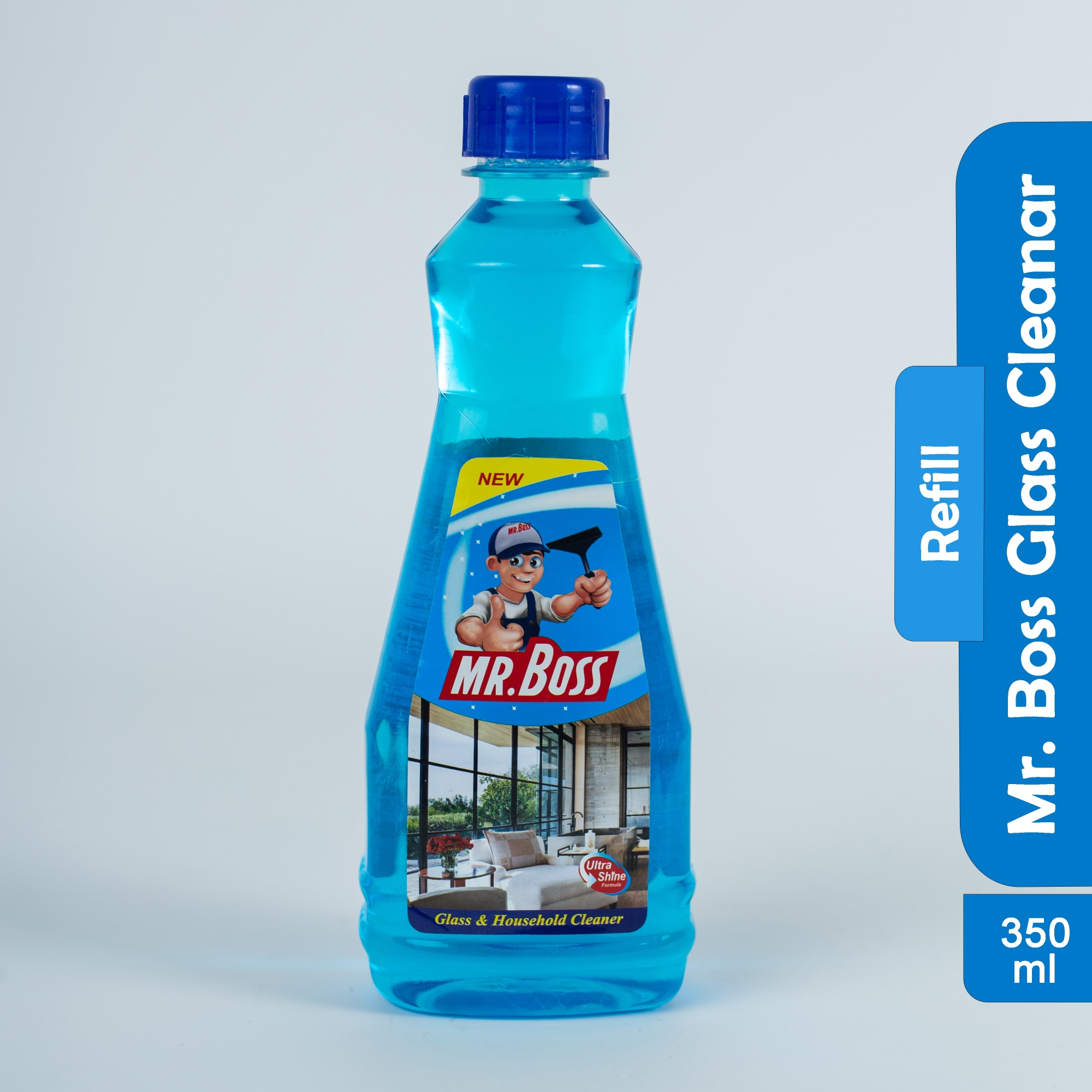 Picture of Mr Boss Glass Cleaner Spray - 350ml (Buy 1 Get 1 Refill 350ml Free)