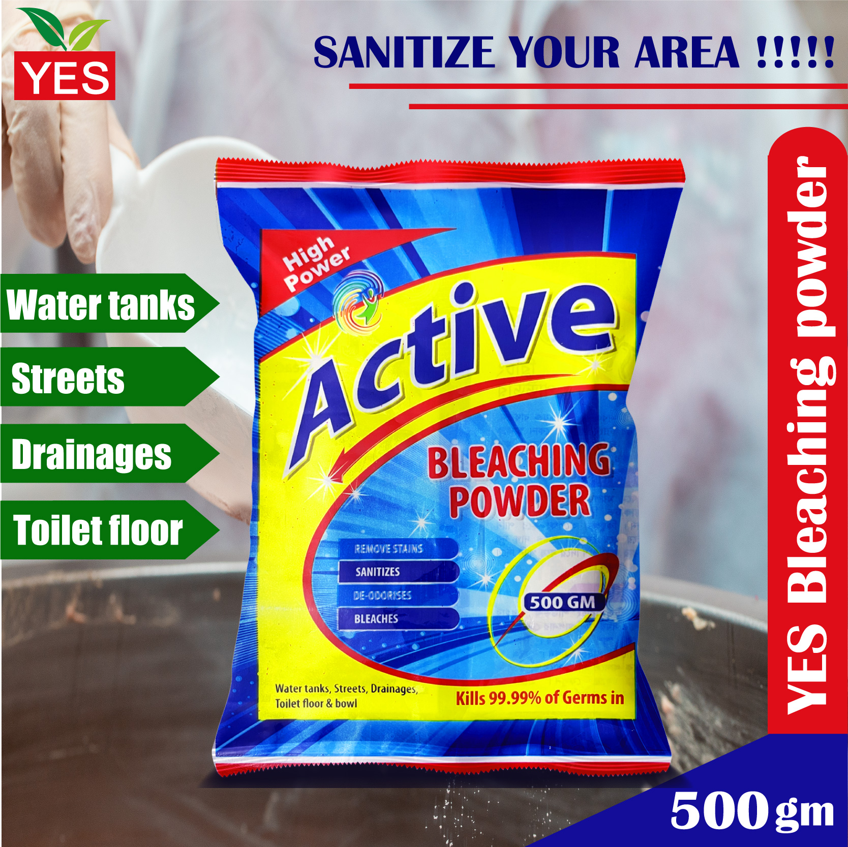 Picture of YES Grout Tiles Putty/White Cement For Arts & Plumbing- 1kg